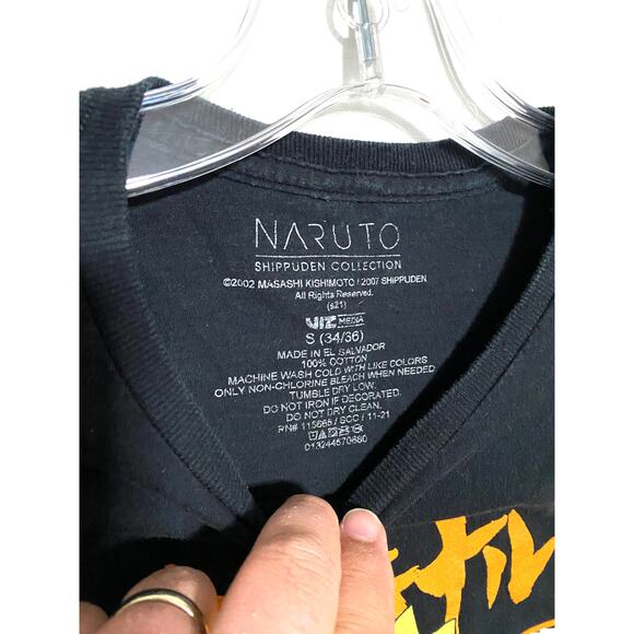 Naruto Shippuden Anime Ichiraku Ramen Shop Graphic Shirt Mens S 34 / 36 Cotton - Picture 3 of 5